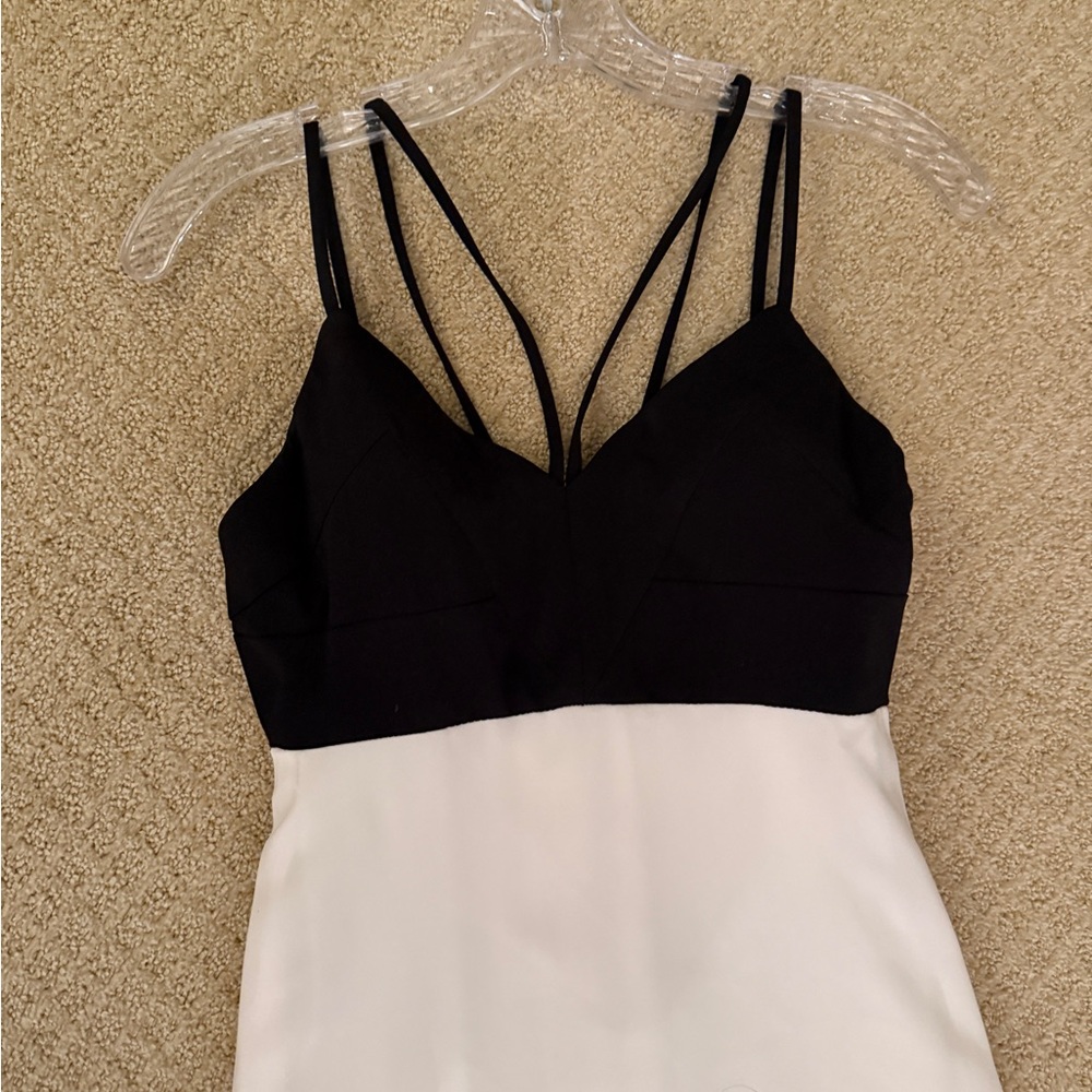 Jill Stuart Black and Cream Gown